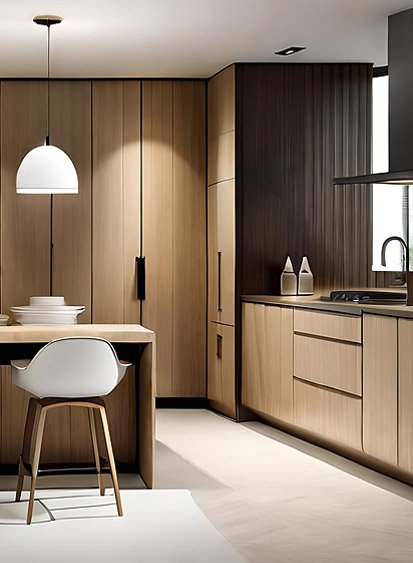 Custom kitchen cabinet design in Lucknow